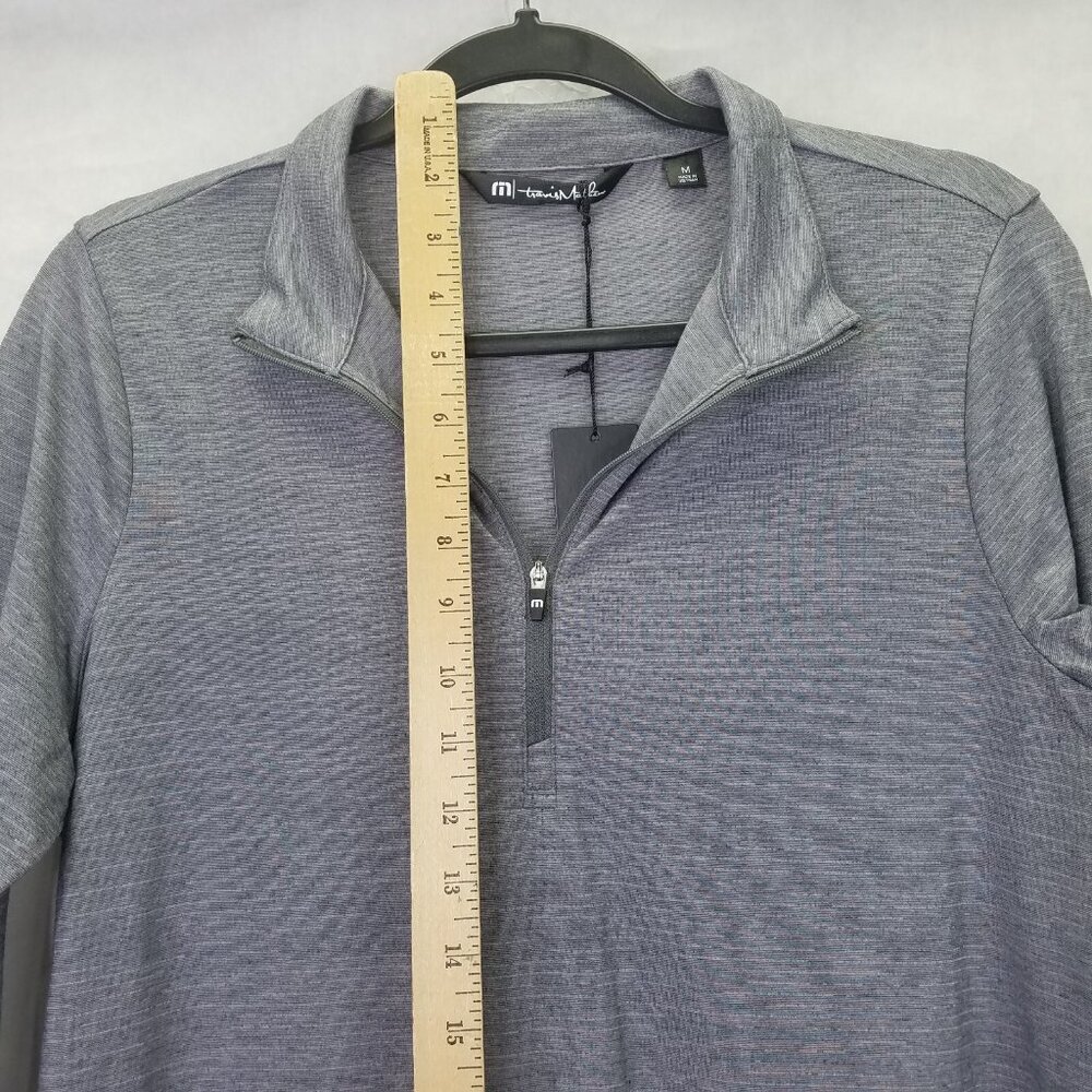 Performance Men’s Gray Quarter-Zip Pullover - Picture 16 of 16